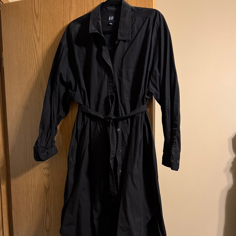 GAP Classic Black Shirt Dress